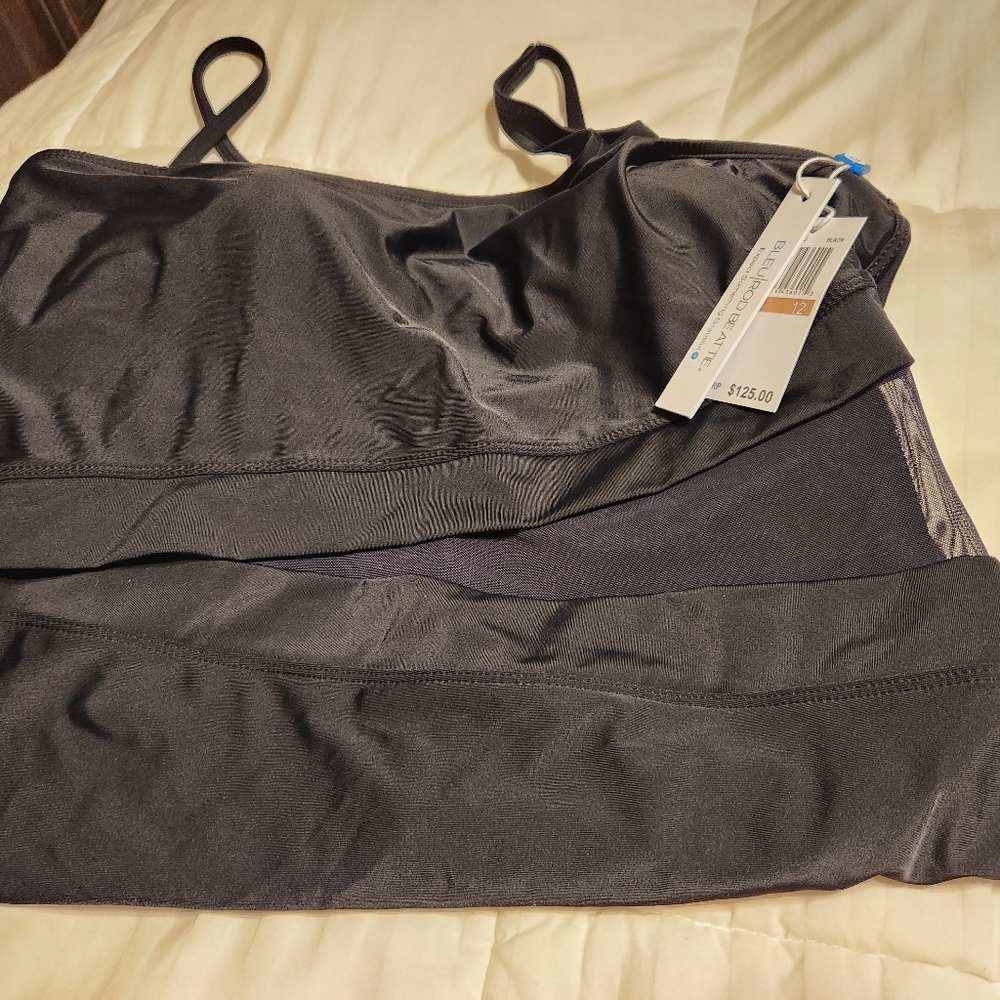 Bleu by Rod Beattie Don't Mesh with Me One Shoulder One-Piece Swimsuit Size 12
